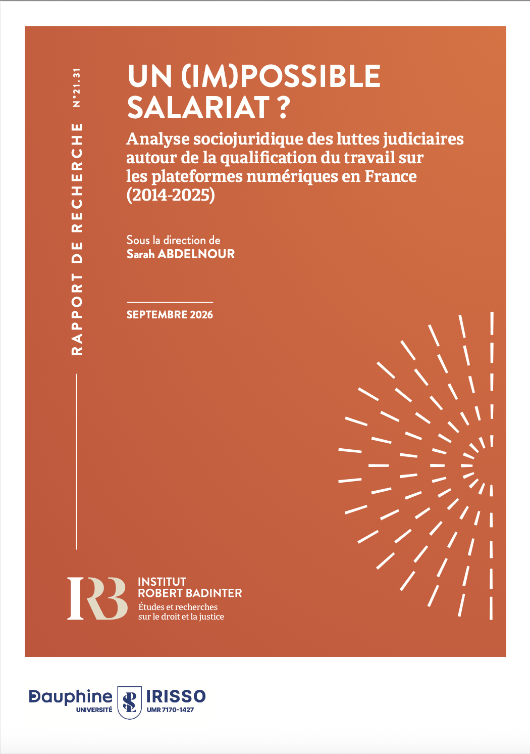Un (im)possible salariat ? Analyse sociojuridique des luttes judiciaires autour de la qualification du travail sur les plateformes numériques en France (2014-2025)